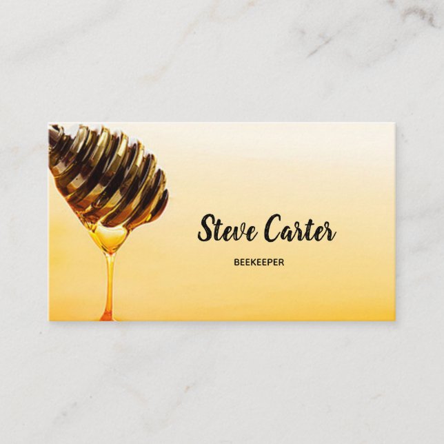 Beekeeper Bee Farmer Honey Seller Card (Front)