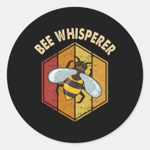 Beekeeper Bee Whisperer Beekeeg Expert Apiary Hone Classic Round Sticker