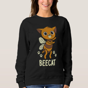 Beekeeper Beekeeping Bee Cat Pun Beecat Sweatshirt