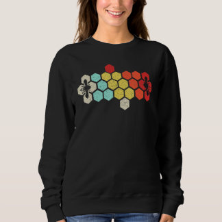 Beekeeper  Beekeeping Honey Retro Vintage Honeycom Sweatshirt