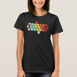 Beekeeper Beekeeping Honey Retro Vintage Honeycom T-Shirt
