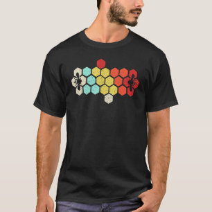 Beekeeper Beekeeping Honey Retro Vintage Honeycom T-Shirt