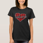 Beekeeper Buffalo Plaid Heart Cosy Christmas Winte T-Shirt<br><div class="desc">Beekeeper Buffalo Plaid Heart Cosy Christmas Winter Pattern</div>