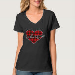 Beekeeper Buffalo Plaid Heart Cosy Christmas Winte T-Shirt<br><div class="desc">Beekeeper Buffalo Plaid Heart Cosy Christmas Winter Pattern</div>