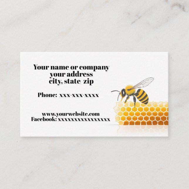 Beekeeper Business Card (Front)