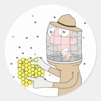 Beekeeper Classic Round Sticker