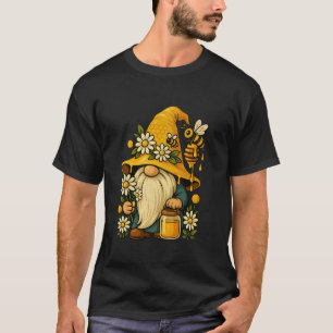 Beekeeper Cute Gnome Floral Bee Summer Botanical G T-Shirt