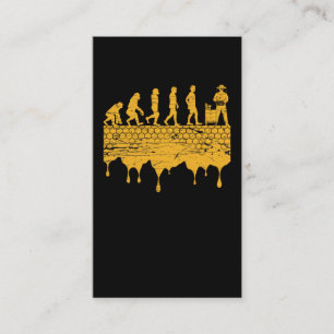 Beekeeper Evolution Men Women Beekeeping Honey Bee Business Card