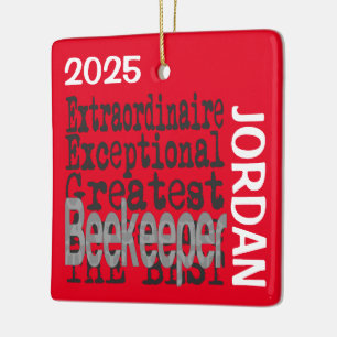 Beekeeper Extraordinaire CUSTOM Ceramic Ornament