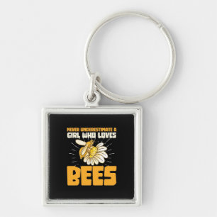 Beekeeper Gift A Girl Who Loves Bees Key Ring