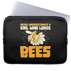 Beekeeper Gift A Girl Who Loves Bees Laptop Sleeve