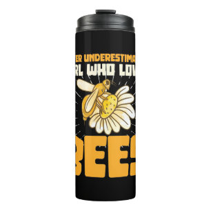 Beekeeper Gift   A Girl Who Loves Bees Thermal Tumbler