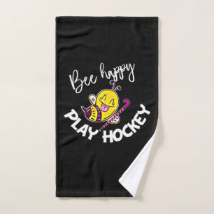 Beekeeper Gift Bee Happy Play Hockey Hand Towel