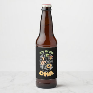 Beekeeper Gift Bee Keeping It Is In My DNA Beer Bottle Label