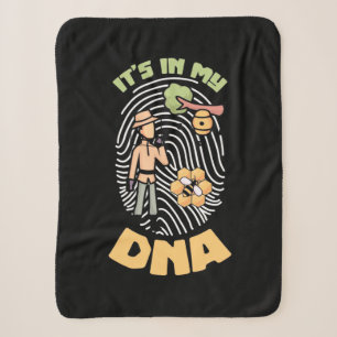 Beekeeper Gift Bee Keeping It Is In My DNA Sherpa Blanket