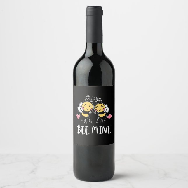 Beekeeper Gift | Bee Mine Wine Label (Front)