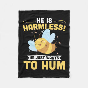 Beekeeper Gift Beekeeper Just Wants To Hum Fleece Blanket