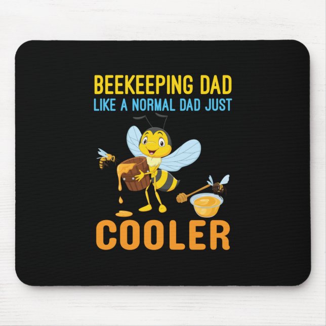 Beekeeper Gift | BeeKeeping Dad Cooler Mouse Mat (Front)