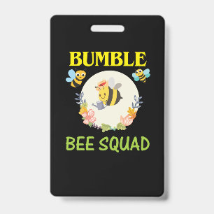 Beekeeper Gift Bumble Bee Squad ID Badge