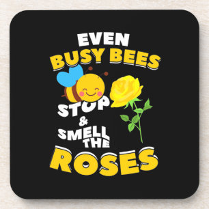 Beekeeper Gift Even Busy Bees Coaster