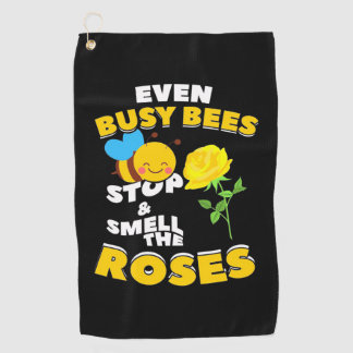 Beekeeper Gift | Even Busy Bees Golf Towel