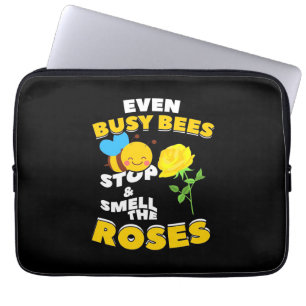 Beekeeper Gift Even Busy Bees Laptop Sleeve