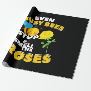 Beekeeper Gift Even Busy Bees Wrapping Paper