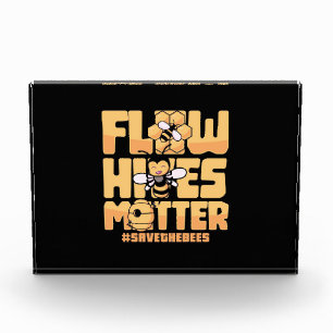 Beekeeper Gift   Flow Hives Matter Bees Photo Block