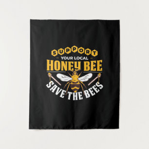 Beekeeper Gift Honey Bee Save The Bees Tapestry