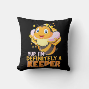 Beekeeper Gift I Am Definitely A Bee Keeper Cushion
