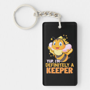 Beekeeper Gift I Am Definitely A Bee Keeper Key Ring