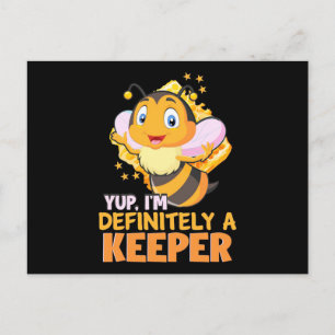 Beekeeper Gift I Am Definitely A Bee Keeper Postcard