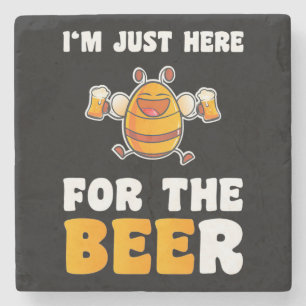 Beekeeper Gift   I Am Just Here For The Bees Stone Coaster