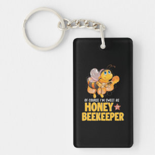 Beekeeper Gift I Am Sweet As Honey Beekeeper Key Ring