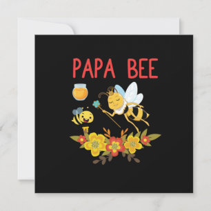 Beekeeper Gift Papa Bee Flowers Invitation