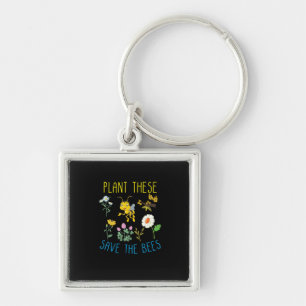 Beekeeper Gift Plant These Save The Bees Key Ring