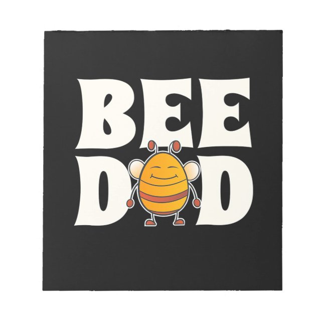 Beekeeper Gift | Proud Bee Dad Notepad (Front)