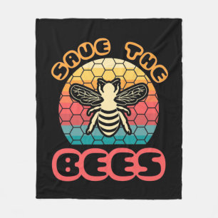 Beekeeper Gift Save The Bees Fleece Blanket