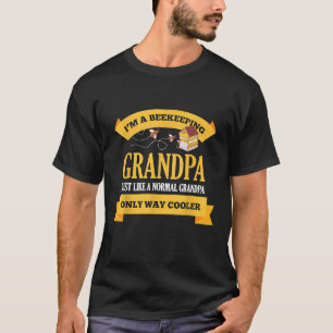 Beekeeper Grandpa Bee Apiarist Apiculturist Hive H T-Shirt