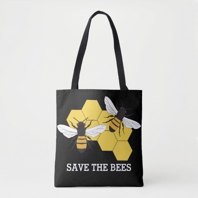 Beekeeper Honey Bee Save the Bees AOP Tote Bag (Front)