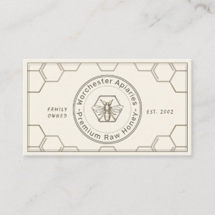 Beekeeper Honey Customers' Loyalty Card Ivory