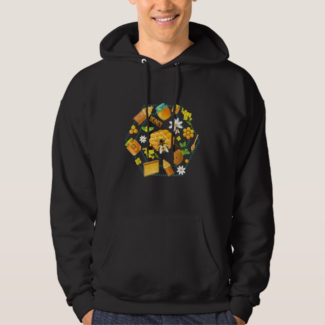 Beekeeper Honey Making Bees Hoodie (Front)