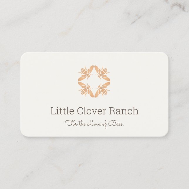 Beekeeper Honeybee  Bee  Business Card (Front)