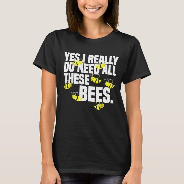 Beekeeper   Honeycomb Bee Beekeeping Honey Tee (Front)