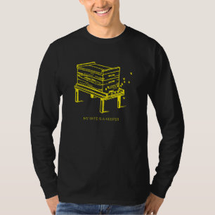 Beekeeper Husband Honey Bee Beehive T-Shirt