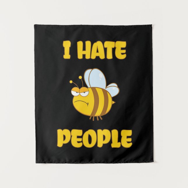 Beekeeper I Hate People Tapestry (Front)