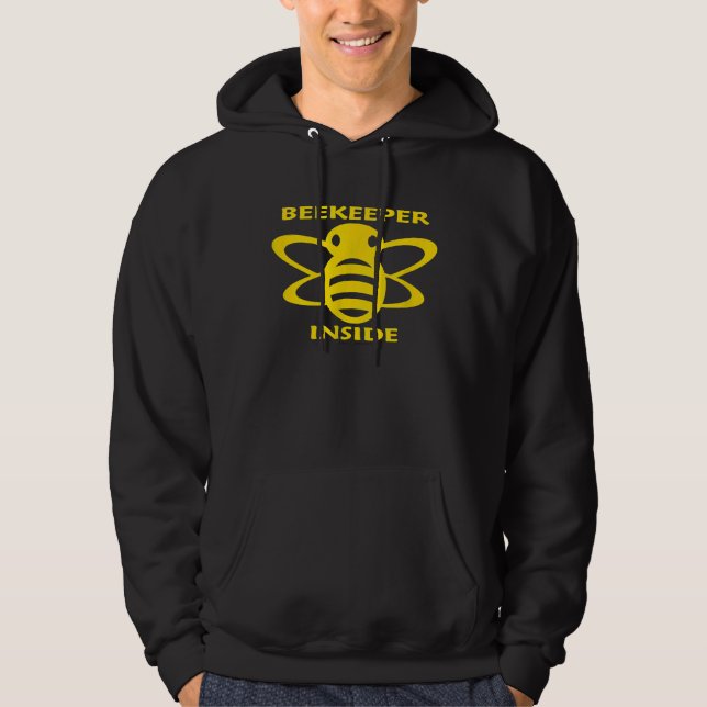 Beekeeper Inside Stylised Honey Bee Illustration B Hoodie (Front)