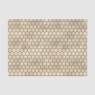 Beekeeper Iridescent Golden Honeycomb Pattern      Tissue Paper