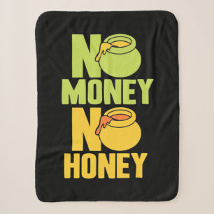 Beekeeper No Money No Honey Sherpa Blanket