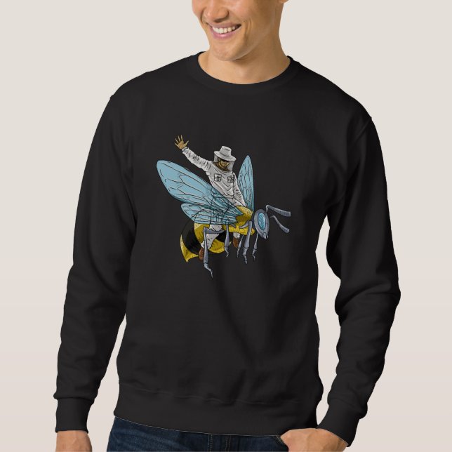 Beekeeper On Honeybee bee keeper Funny Sweatshirt (Front)